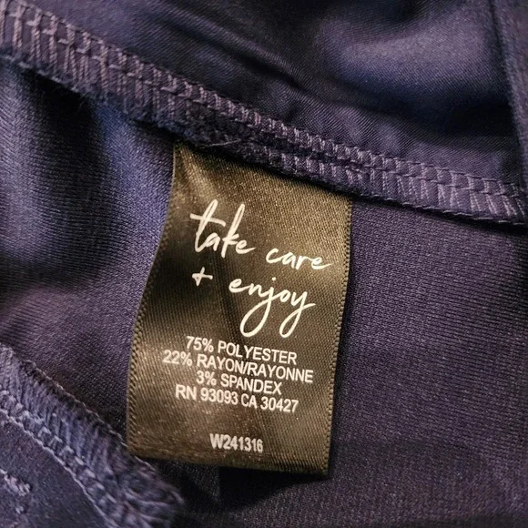 NWT Nic+Zoe Wonderstretch‎ Straight Leg Pant Dark Indigo Navy Size 6 Career $128 - Picture 11 of 15